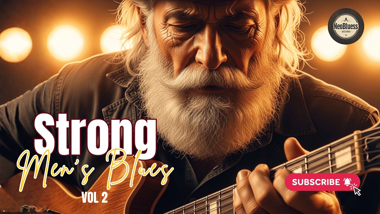 Deep Sleeping Music 🌙 Slow Blues Guitar for Calm Relaxing Nights #strongmensblues
