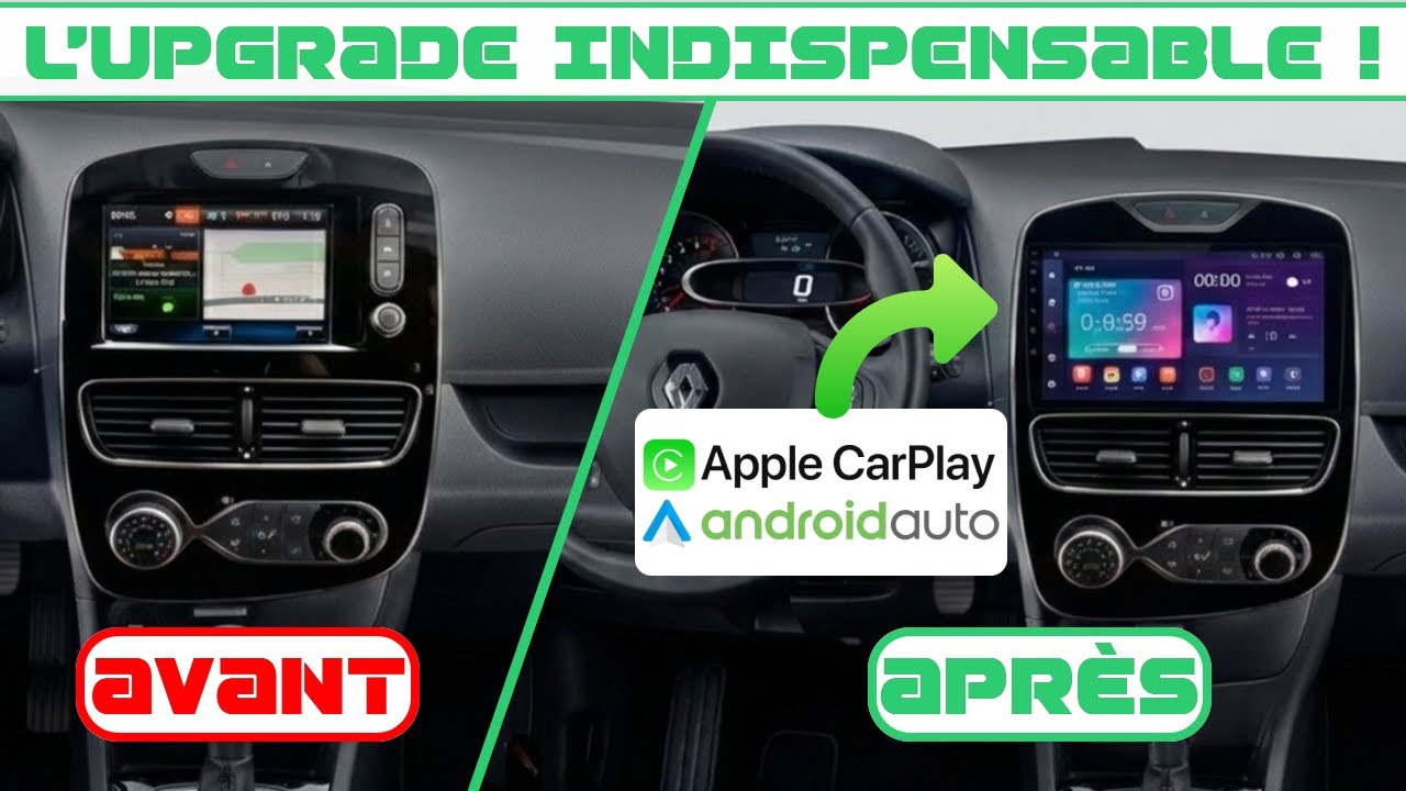 💡 TUTO COMPLET COMMENT INSTALLER un POSTE AUTORADIO JUNSUN ANDROID APPLE CARPLAY sur RENAULT CLIO 4