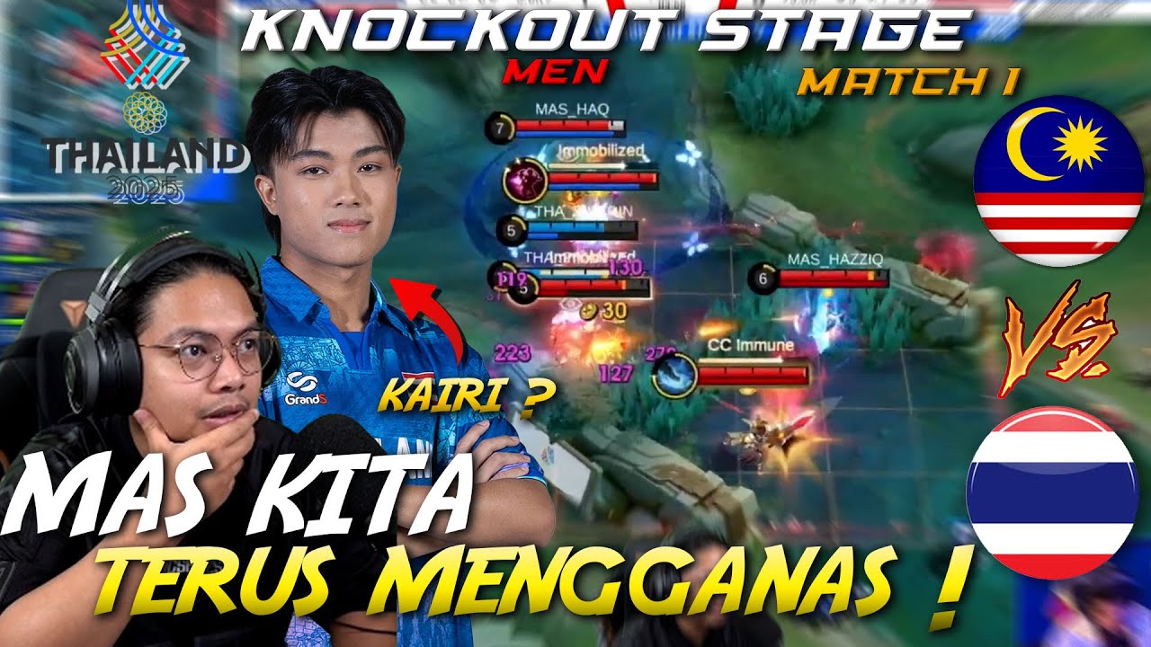 MALAYSIA VS THAILAND MATCH 1 PLAYOFFS SEA Games 33rd !