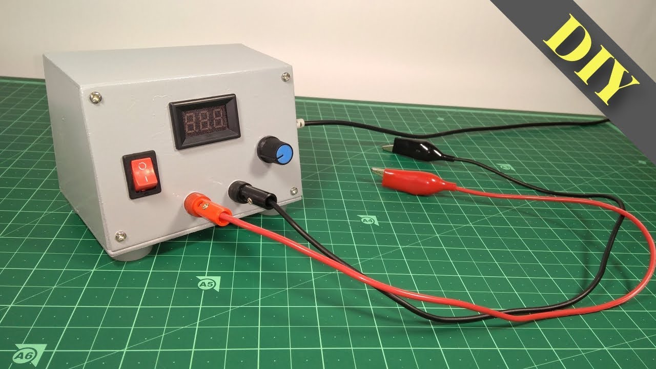 How to make DC Adjustable Voltage Power Supply at Home Easily | DIY