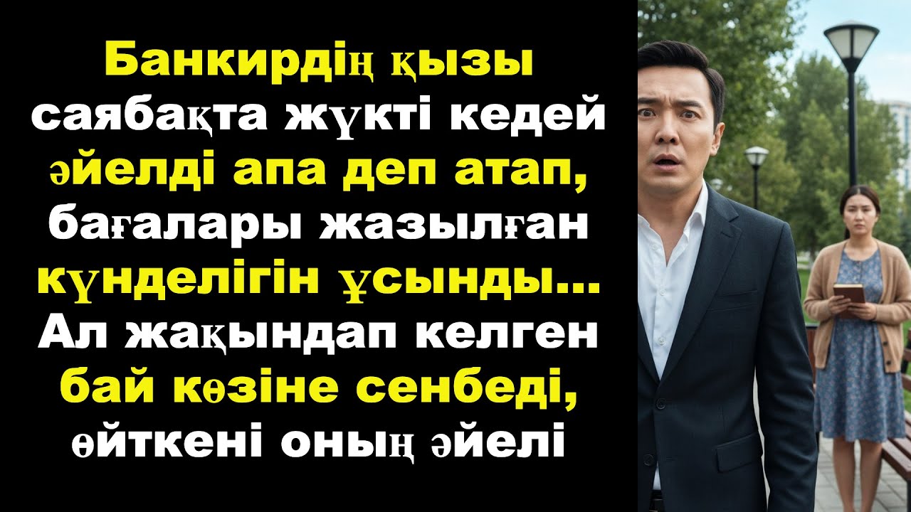 Банкирдің қызы саябақта жүкті кедей әйелді апа деп атап, бағалары жазылған күнделігін ұсынды