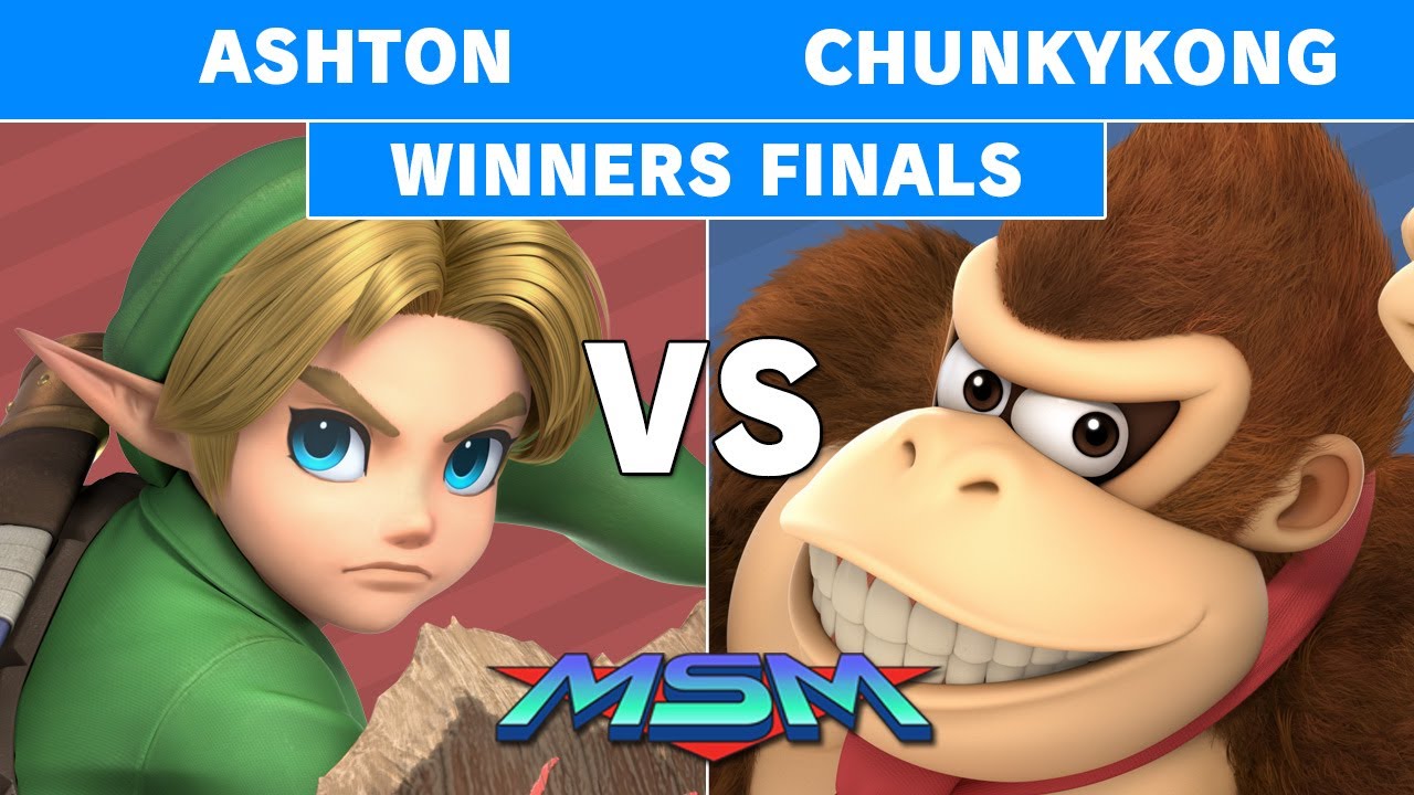 MSM Online 10 - ChunkyKong (Donkey Kong) Vs Ashton (Young Link) Winners Finals - Smash Ultimate