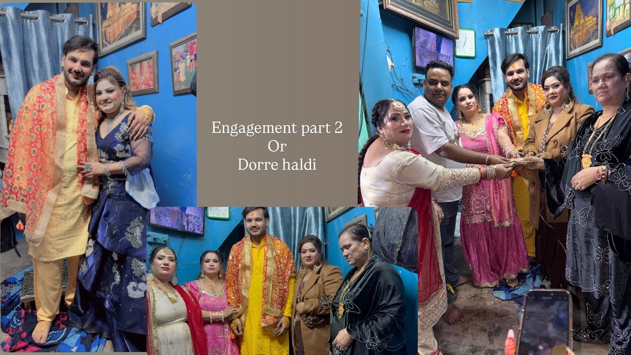 Doore nd haldi (Engagement vlog 2) Dev ❤️Mehak 🥰#bhoomibisaiya #wedding #bride 