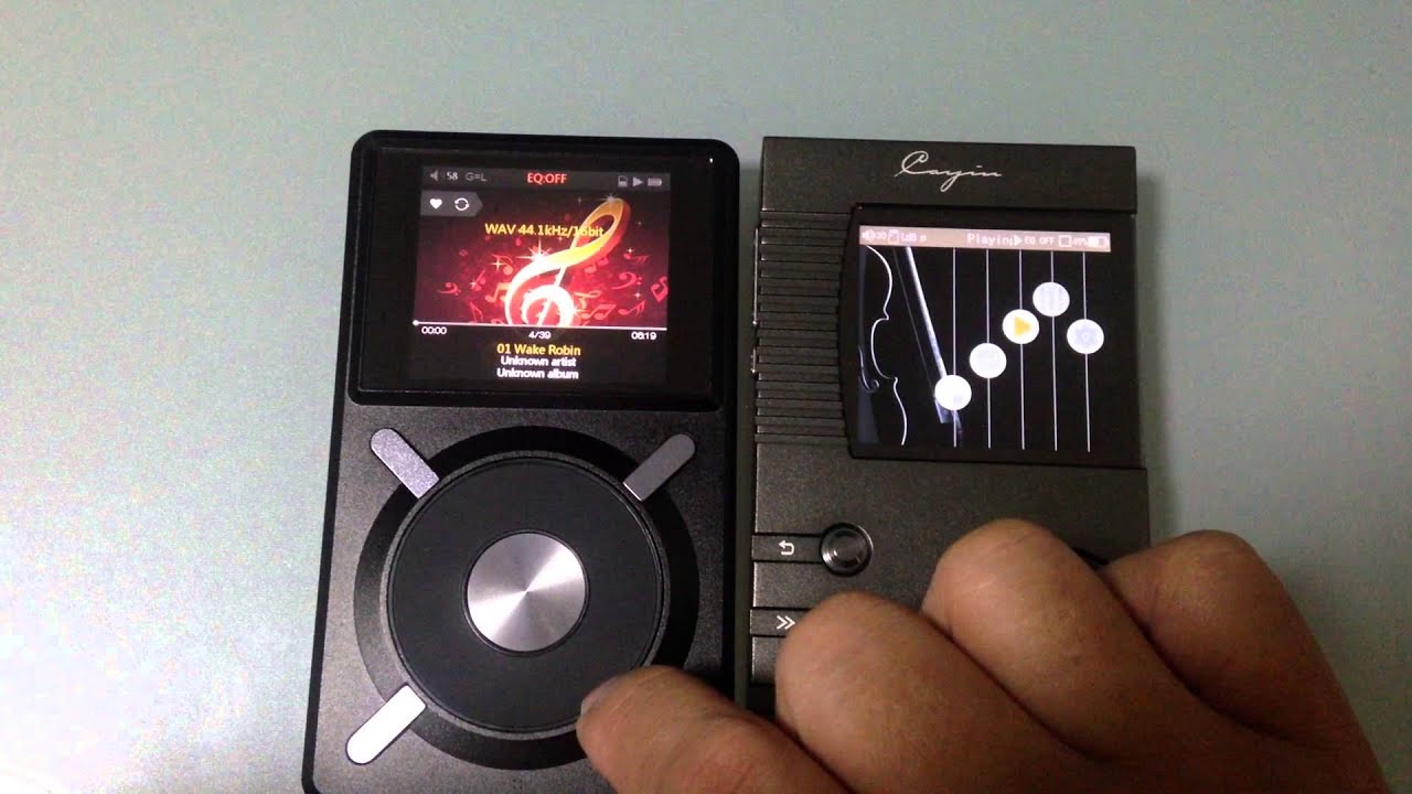 Cayin N5 & Fiio X5 navigation logic
