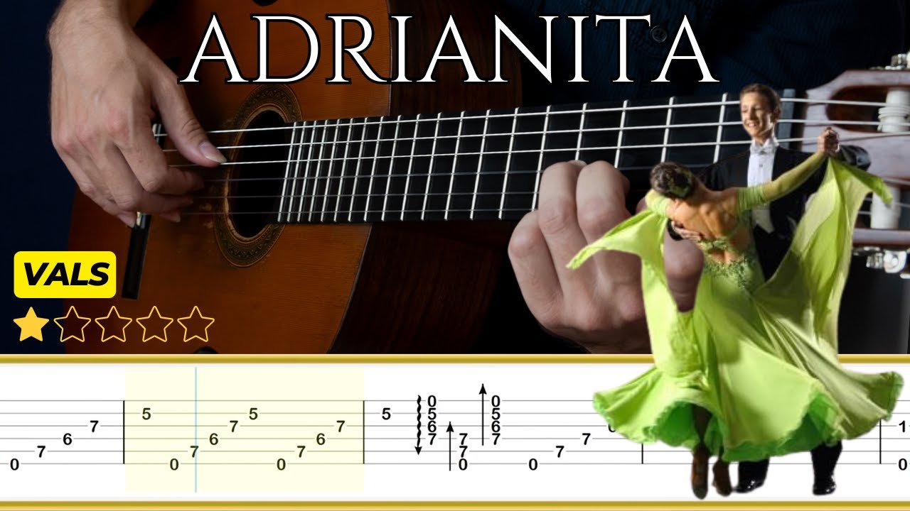 ADRIANITA (Vals) 🎸Juan Buscaglia || Tutorial para Guitarra Clásica + TABS