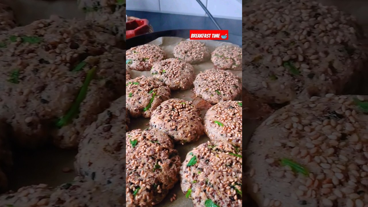 Rode linzen- lijnzaad broodjes bakken. Glutenvrij🌾en vegan. Vezelrijk en eiwitrijk.