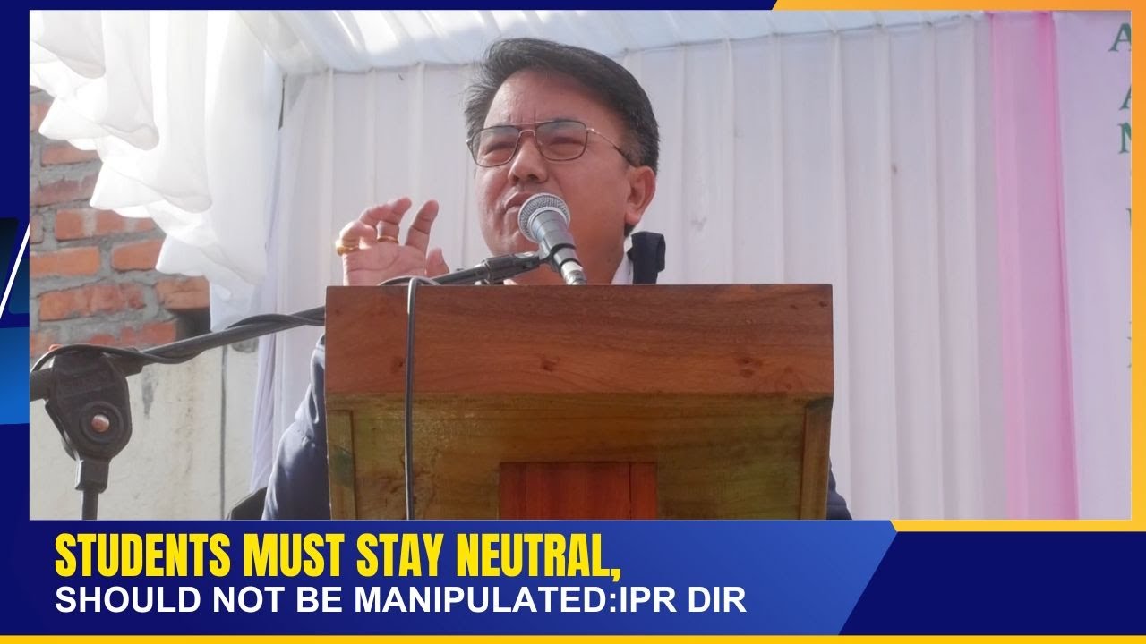 STUDENTS MUST STAY NEUTRAL, SHOULD NOT BE MANIPULATED: IPR DIR  | 30 NOV 2025
