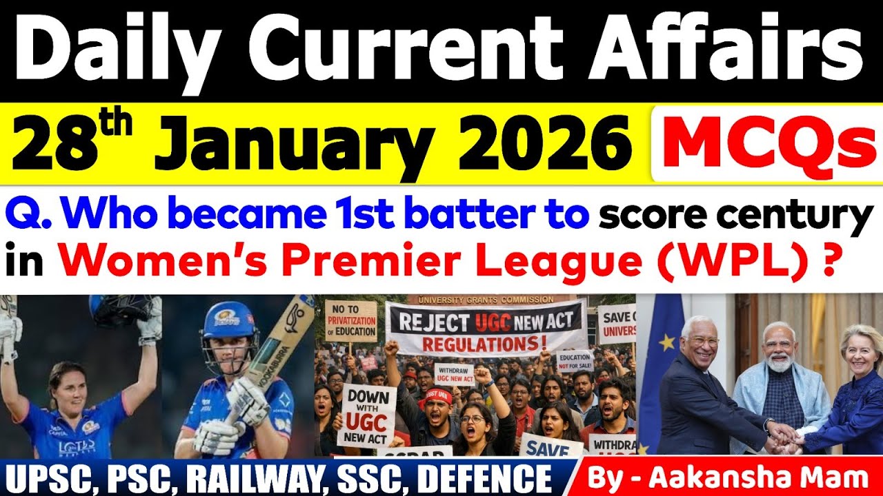 28th January Current Affairs 2026 | Current Affairs Today | Daily Current Affair 2026 