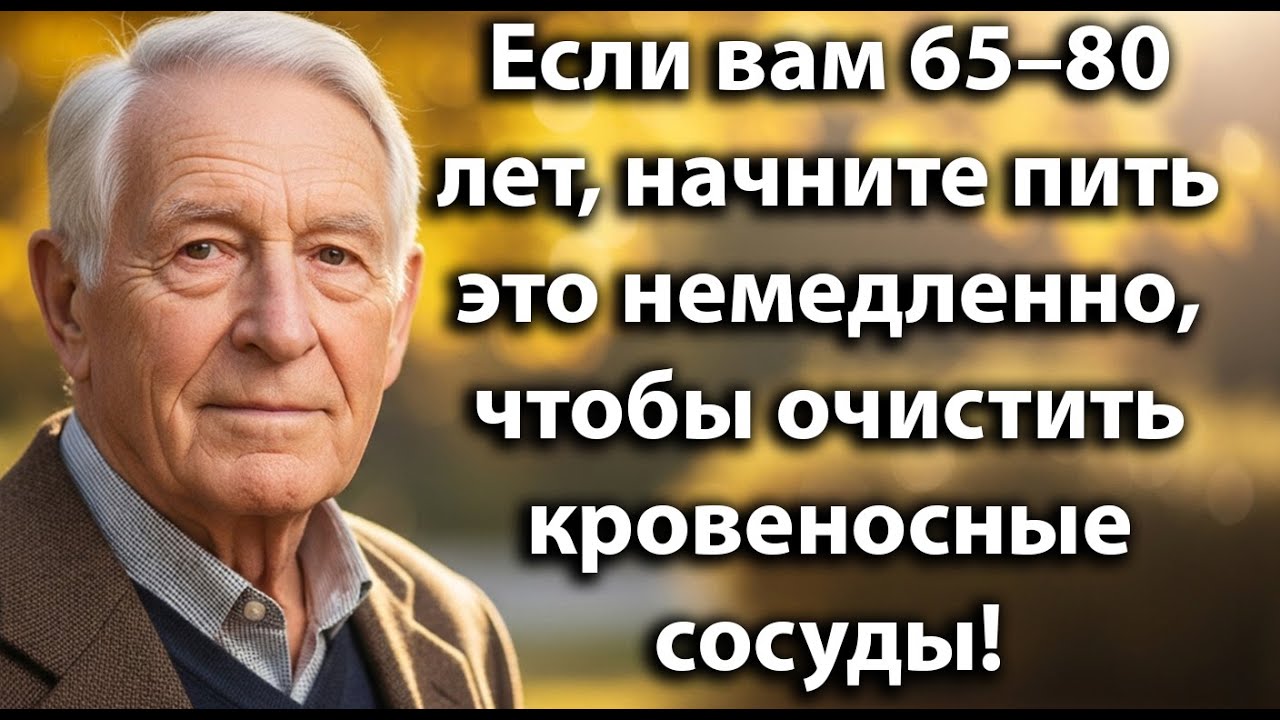 Если вам 65–80 лет,пейте это ежедневно, чтобы естественно очистить артерии и улучшить кровообращение