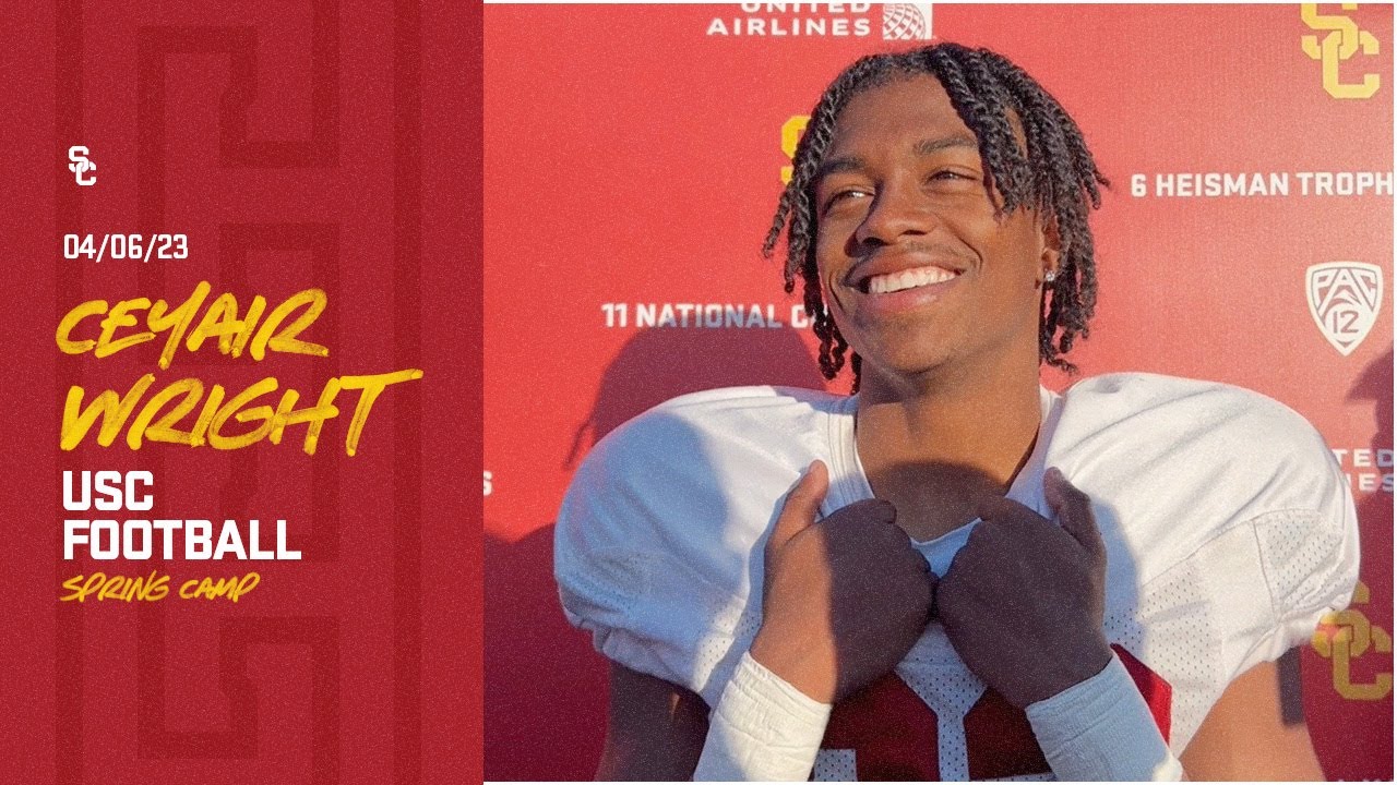 USC DB Ceyair Wright | Spring Camp Practice No. 10