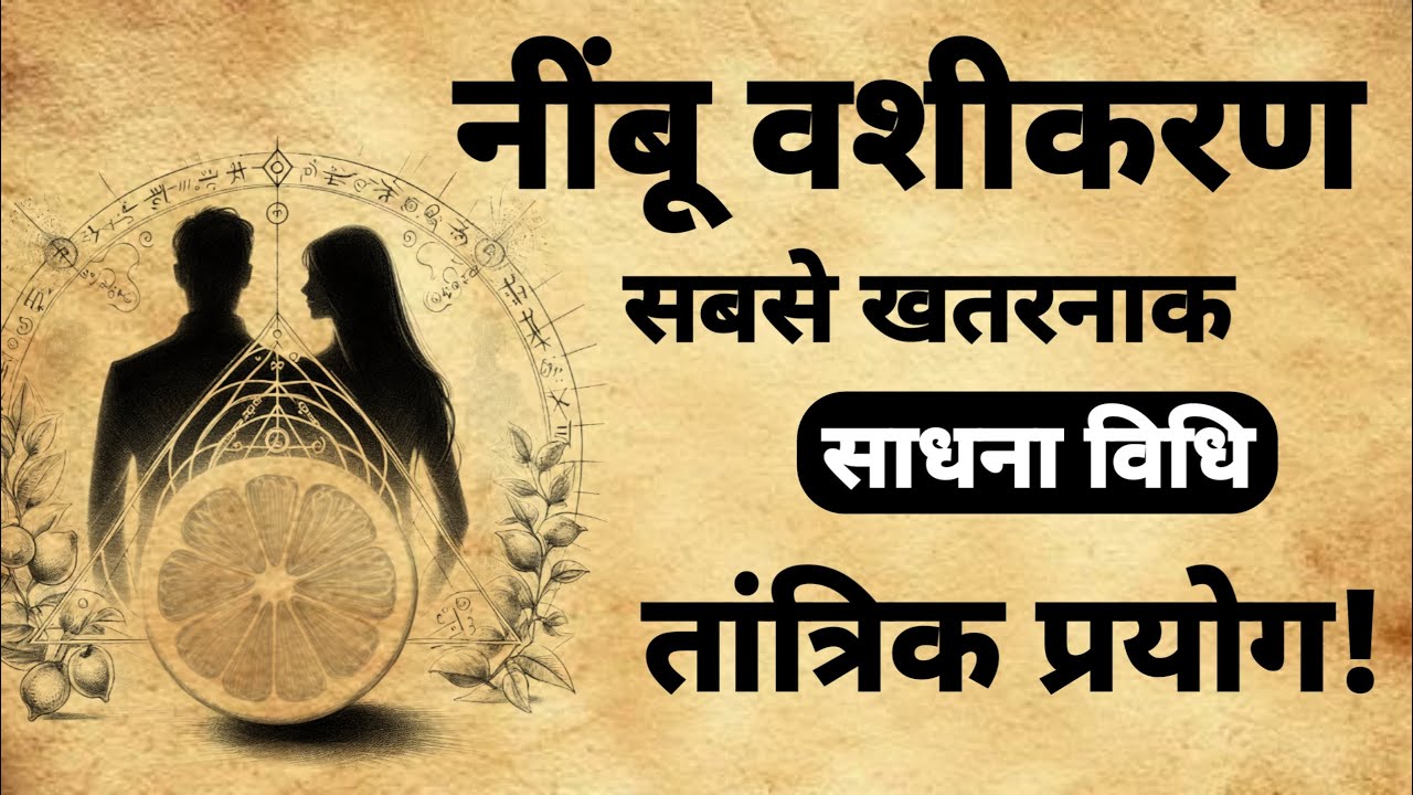 नींबू वशीकरण साधना  | सबसे खतरनाक | तांत्रिक प्रयोग |# vashikaran