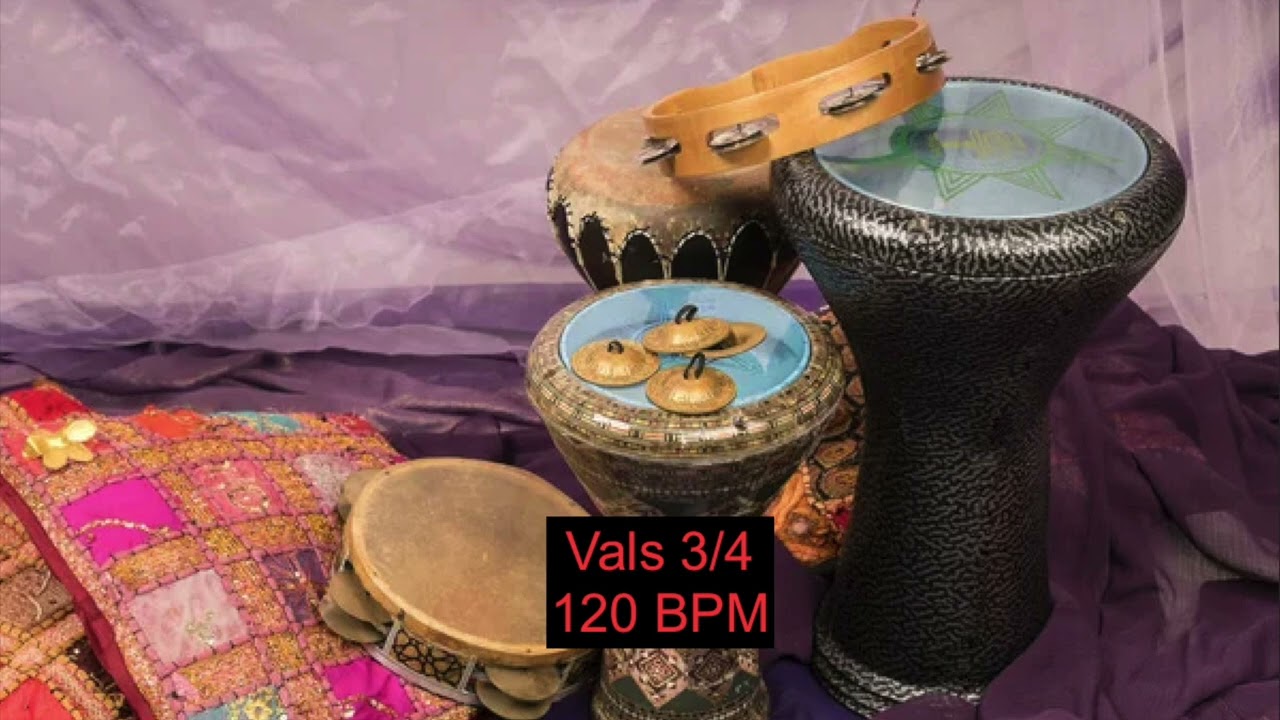 Backing Track Vals 3/4 Percussion Loop 120 BPM