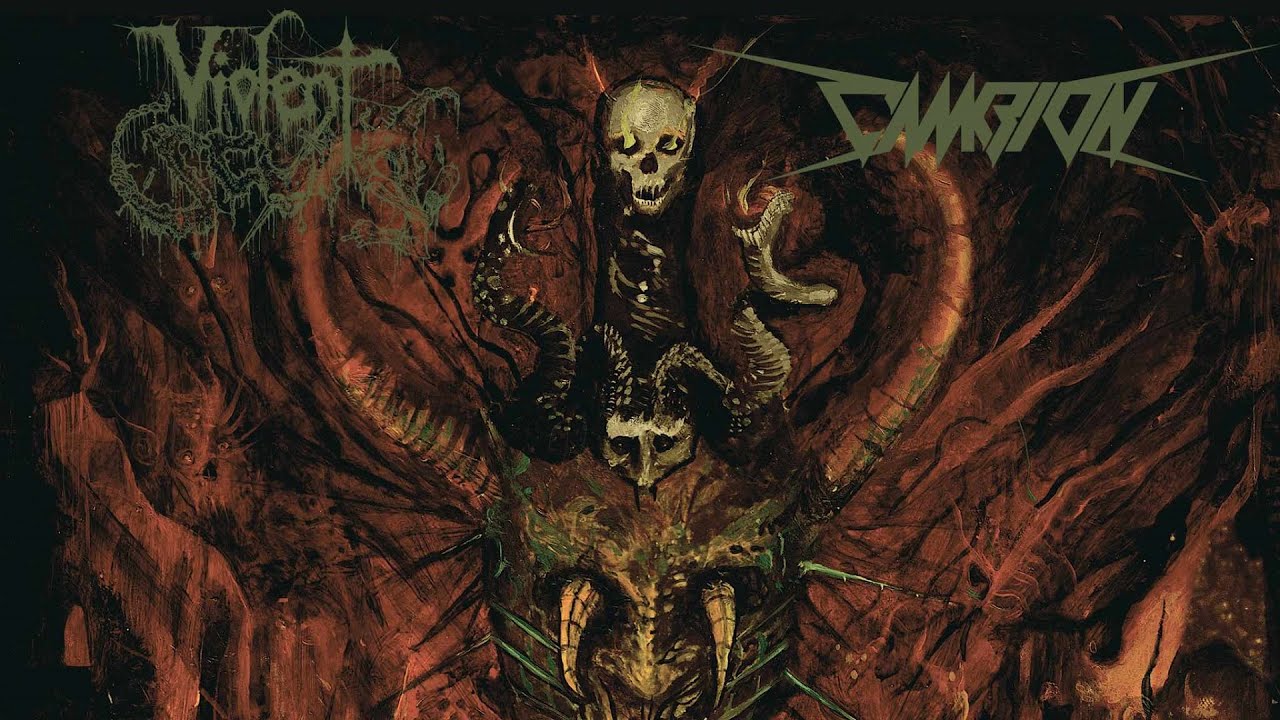 VIOLENT  SCUM / CAMBION - Cults of Black Death (2024) Iron, Blood and Death Corporation - full split