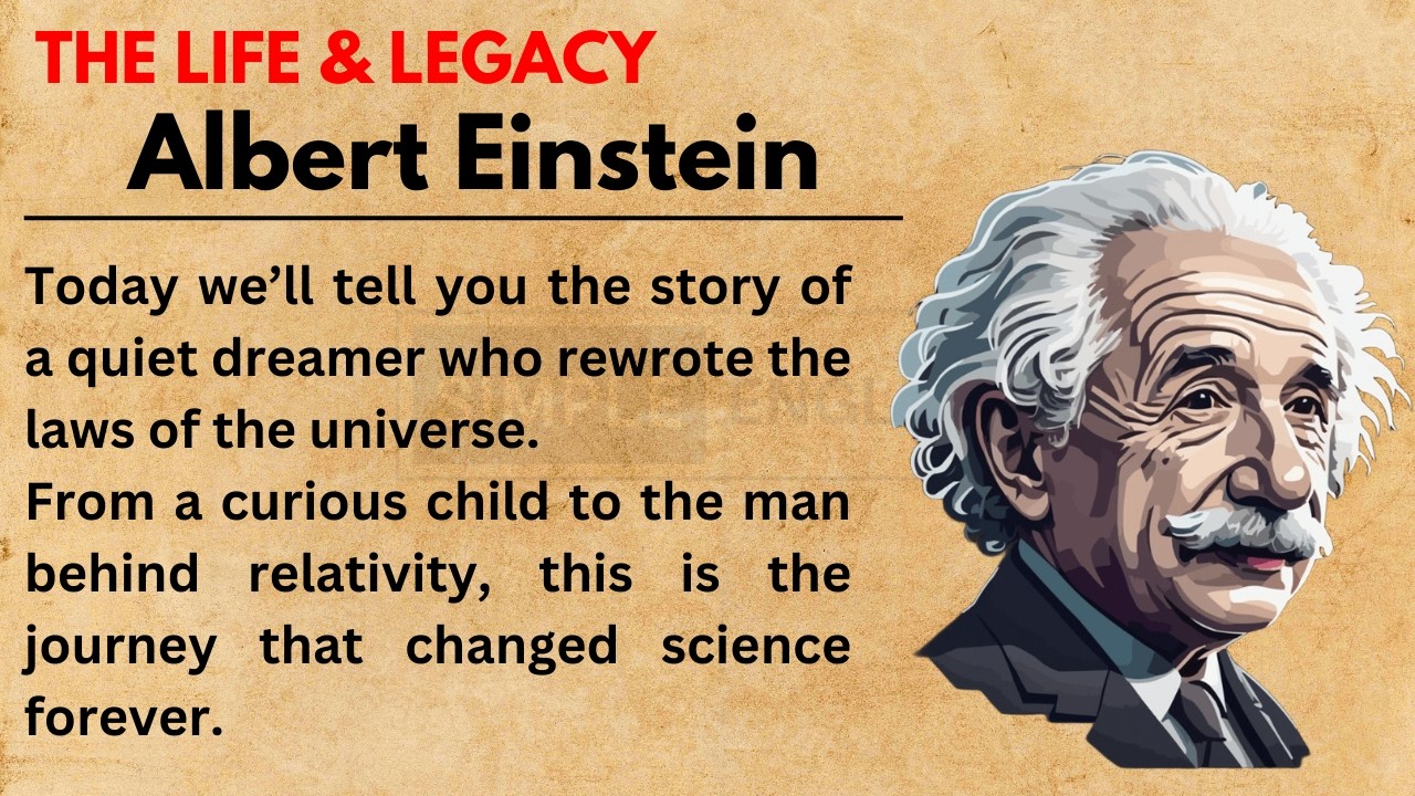Learn English through Story ⭐ Level 3 – Albert Einstein – Graded Reader | Learn English
