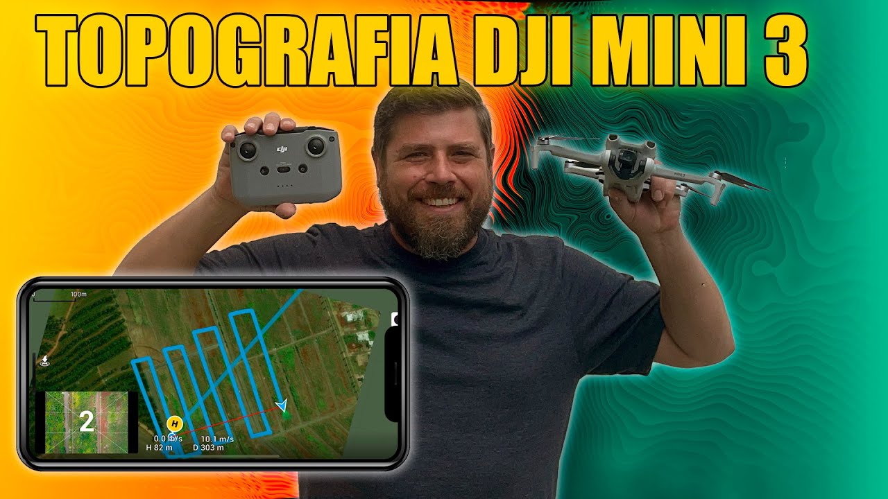 DRONE DJI MINI 3 - Levantamento Topográfico. VEM QUE EU TE ENSINO!!!