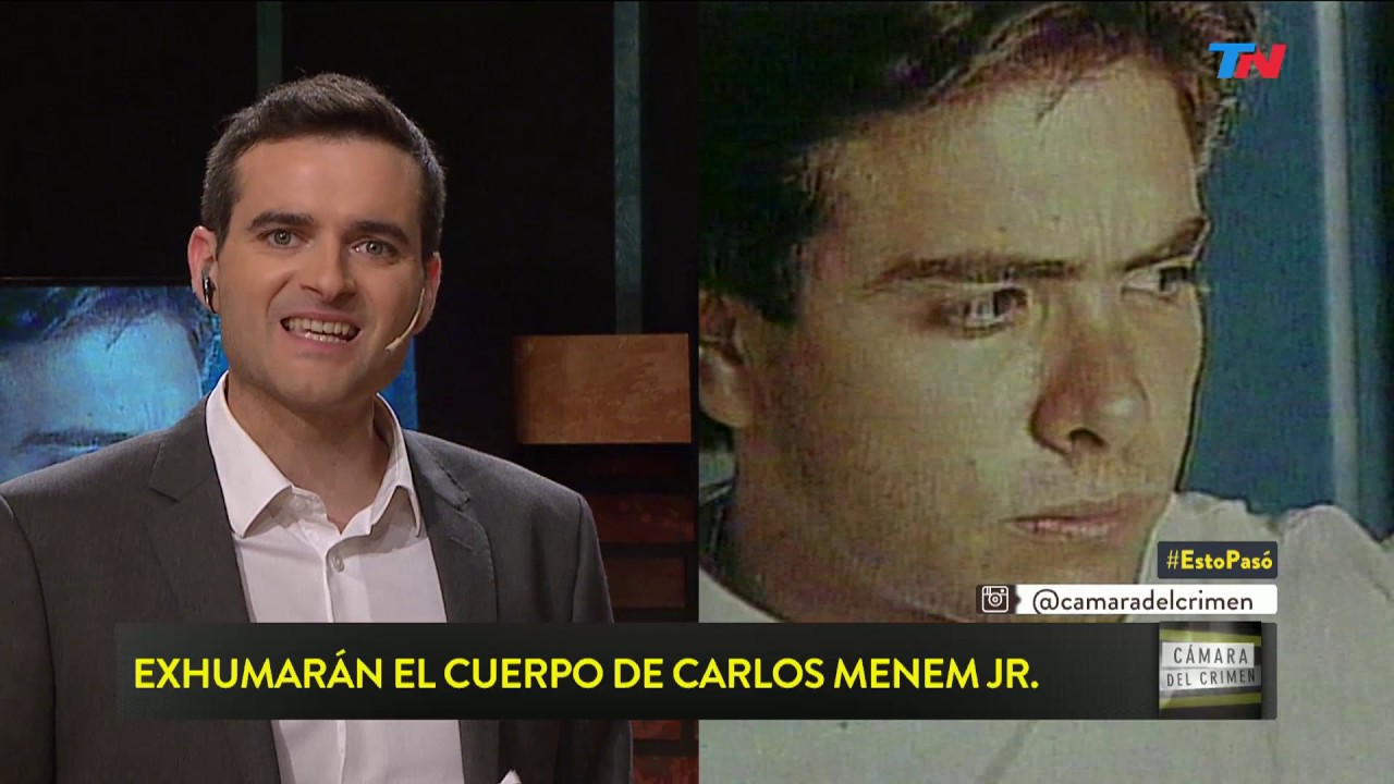 Cámara del Crimen (11/03/2017) Exhumaron los restos de carlos menem jr