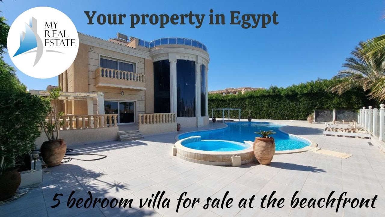 Luxury 5 bedroom villa for sale in a beachfront hotel, Hurghada, Red Sea, Egypt