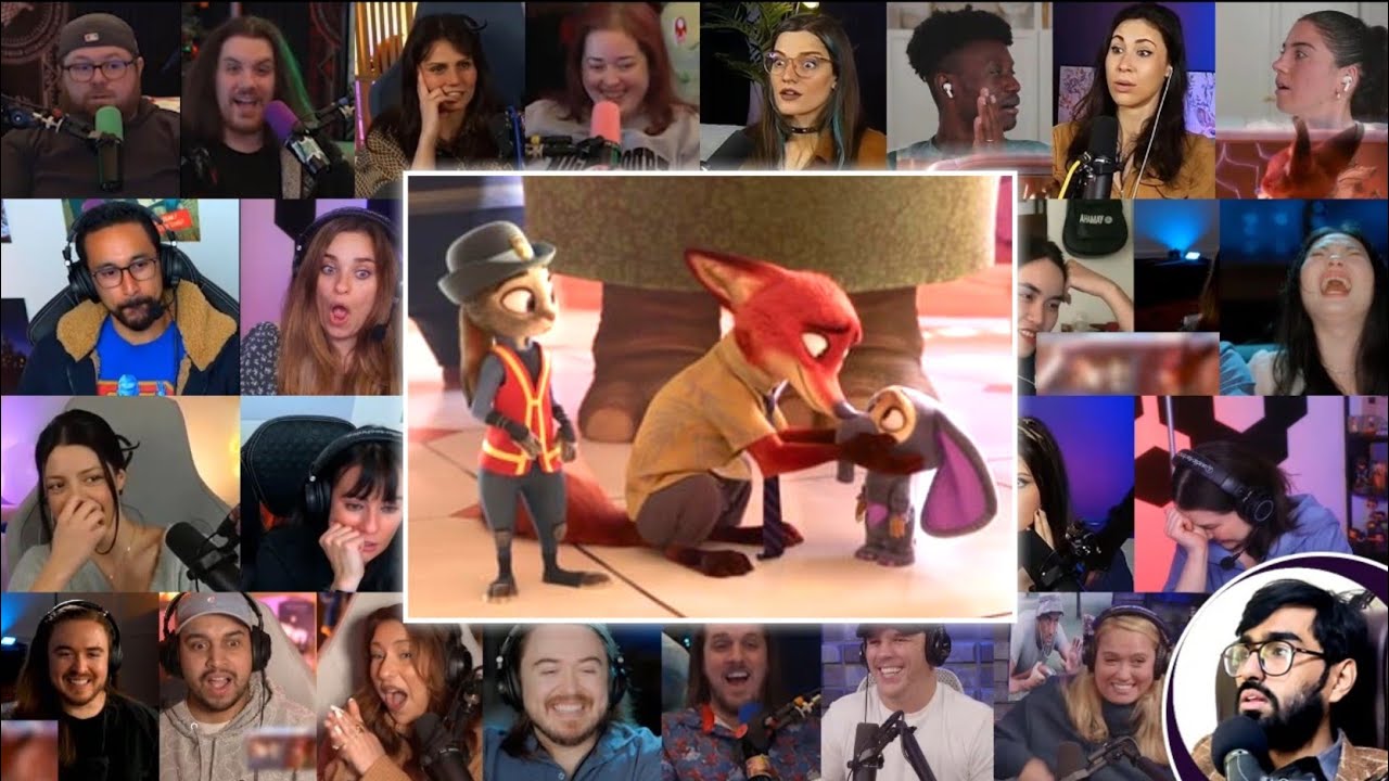 Judy's First Meeting with Nick Scene Reaction Mashup | Zootopia (2016)