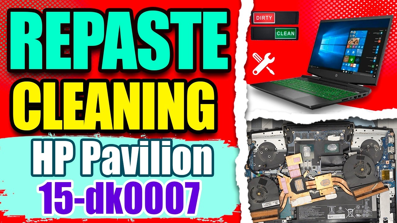 Как заменить термопасту и почистить игровой ноутбук HP Pavilion 15 DK0007 | Решение проблемы пере...