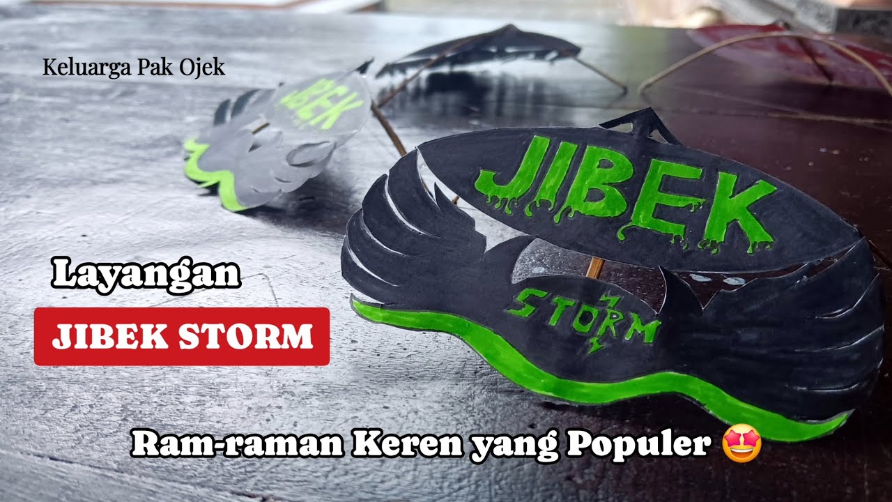 Layangan Jibek Storm Keren yang Populer? 🤩 | Miniatur Ram-raman Jibek Kreasi Haydin! 🪁