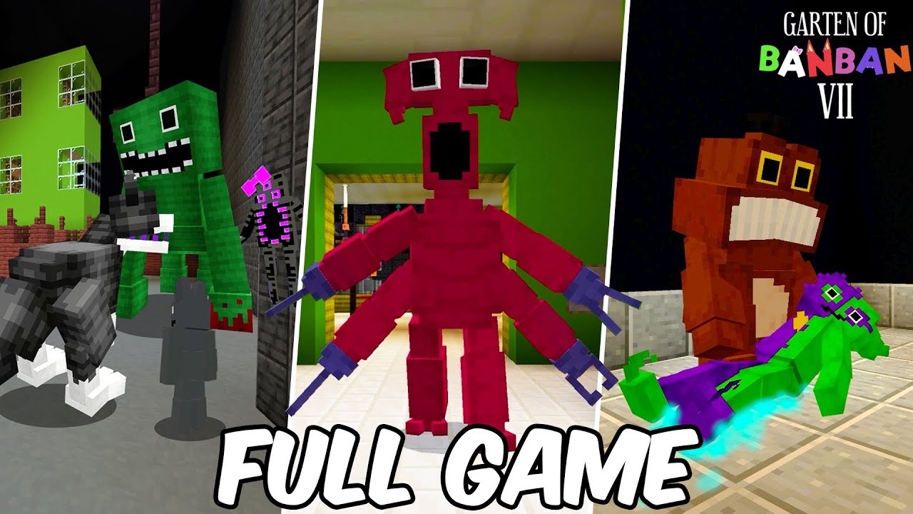 GARTEN OF BANBAN 7 IN MINECRAFT FULL GAMEPLAY