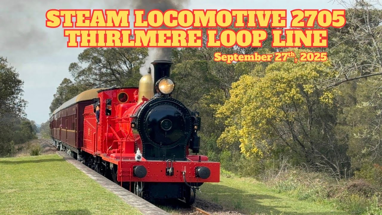 Steam Locomotive 2705 Thirlmere Loop Line - September 27th, 2025