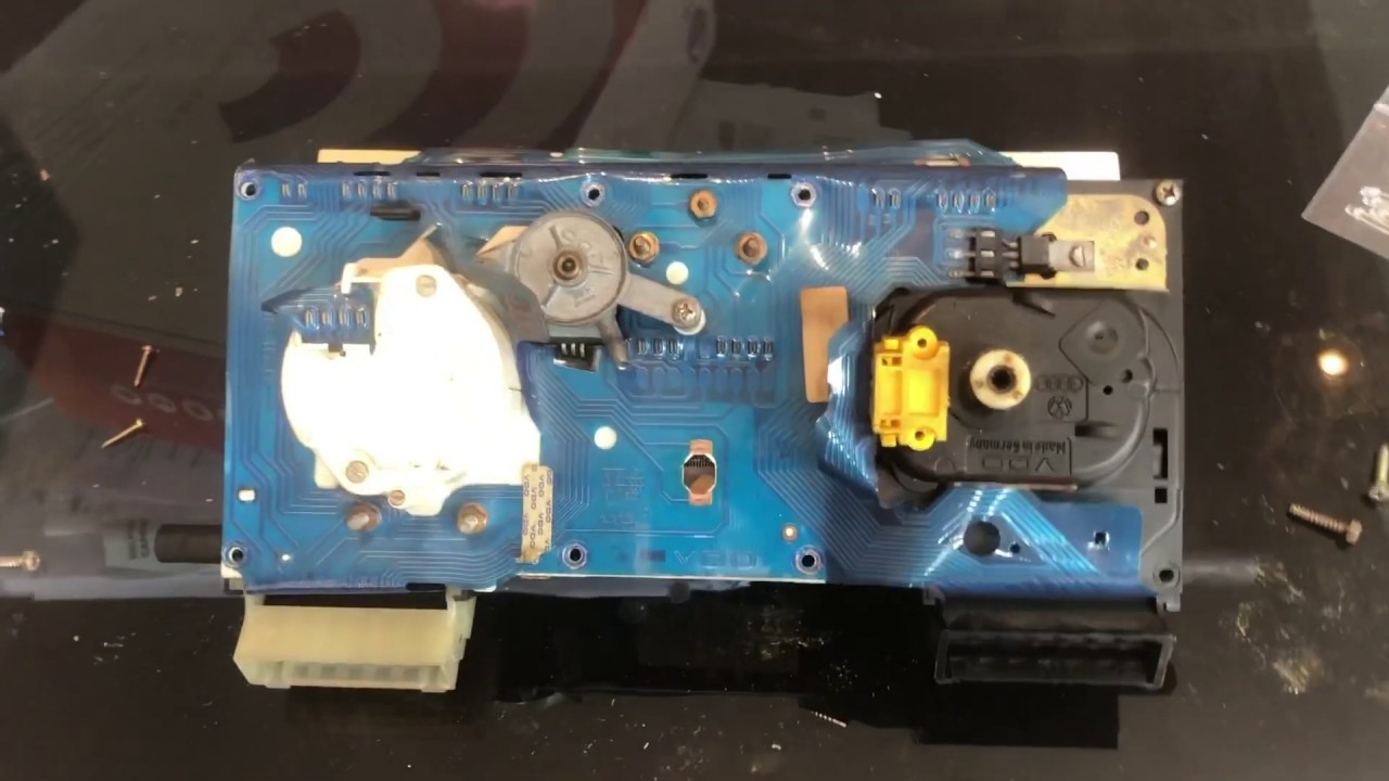 1988 Mk2 Golf GTI clock disassembly odometer repair and bulb replacement