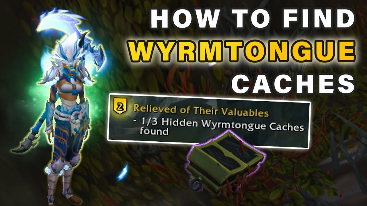 How to find Hidden Wyrmtongue Caches in Legion Remix Quest ► World of Warcraft