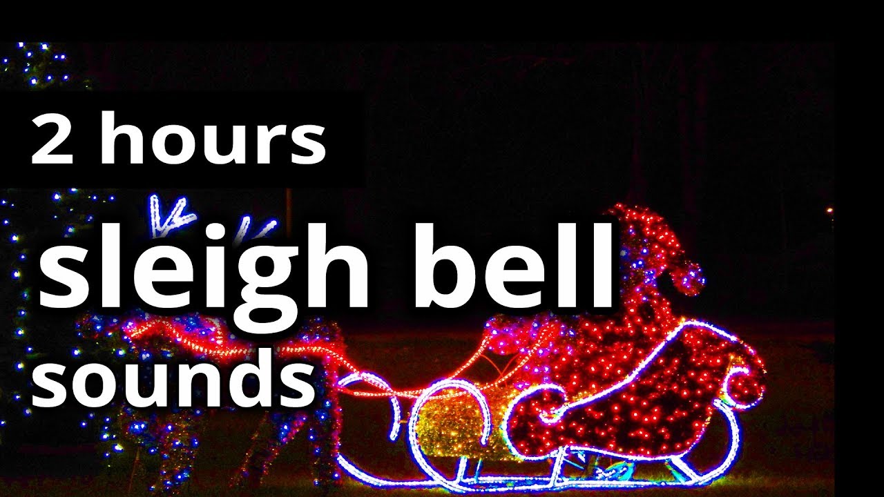 SLEIGH BELLS - SOUNDS of CHRISTMAS - Sleigh Bells and SNOW from the North Pole! Christmas Ambience