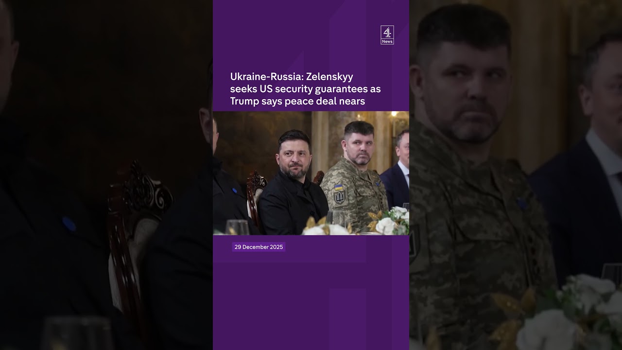 Ukraine-Russia: Zelenskyy seeks US security guarantees as Trump says peace deal nears