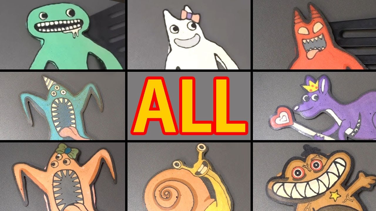 Garten of Banban All Characters collection Pancake Art - Series 1,2,3 and Fan made