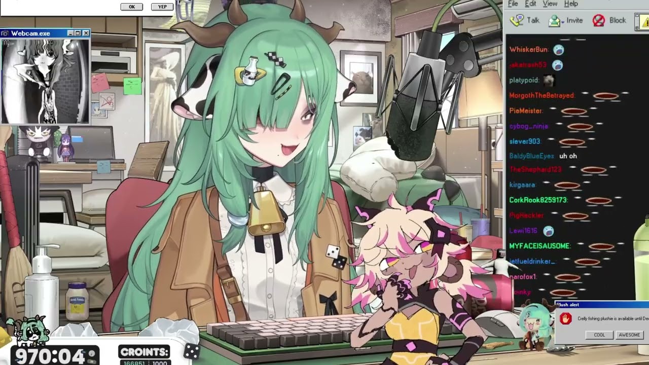Koko crashes out at me on Crelly's stream for my last clip of her
