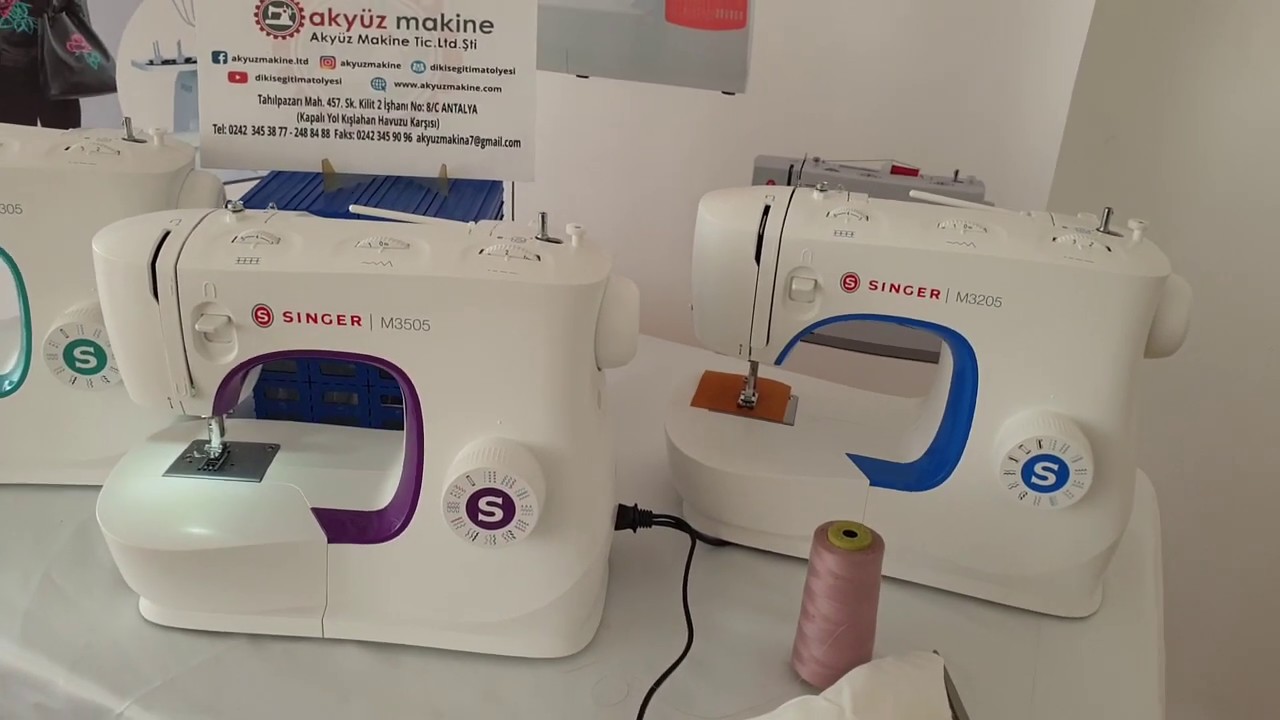 Singer yeni modelleri M3205 , M3305 ,M3505 Renkli renkli ve tasarımı çok güzel yeni genel bakış