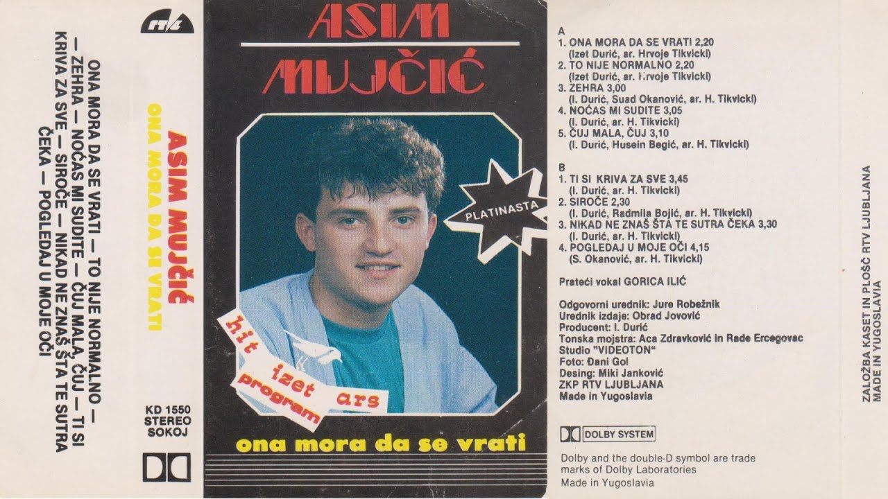 Asim Mujčić -   Ti si kriva za sve  - Treći muzički album - 1987 - Audio