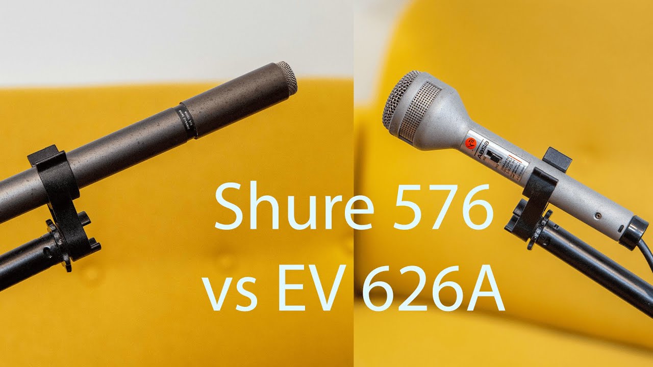 Shure 576 vs EV 626A vs EV RE20 Vintage Mic Comparision