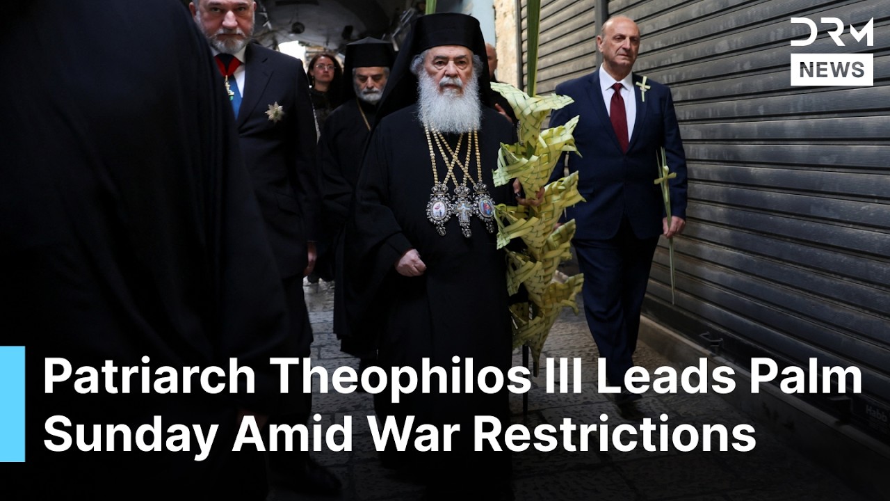JUST IN: Greek Orthodox Patriarch Theophilos III Leads Palm Sunday Prayers in Empty Jerusalem | AK1B