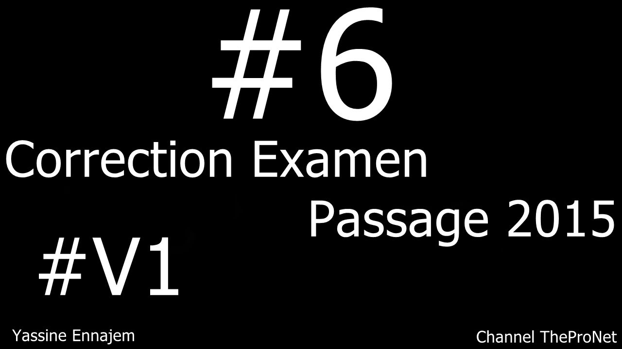 6 - Correction Examen Passage 2015 - V1 (Programmation événementielle C#) | DARIJA
