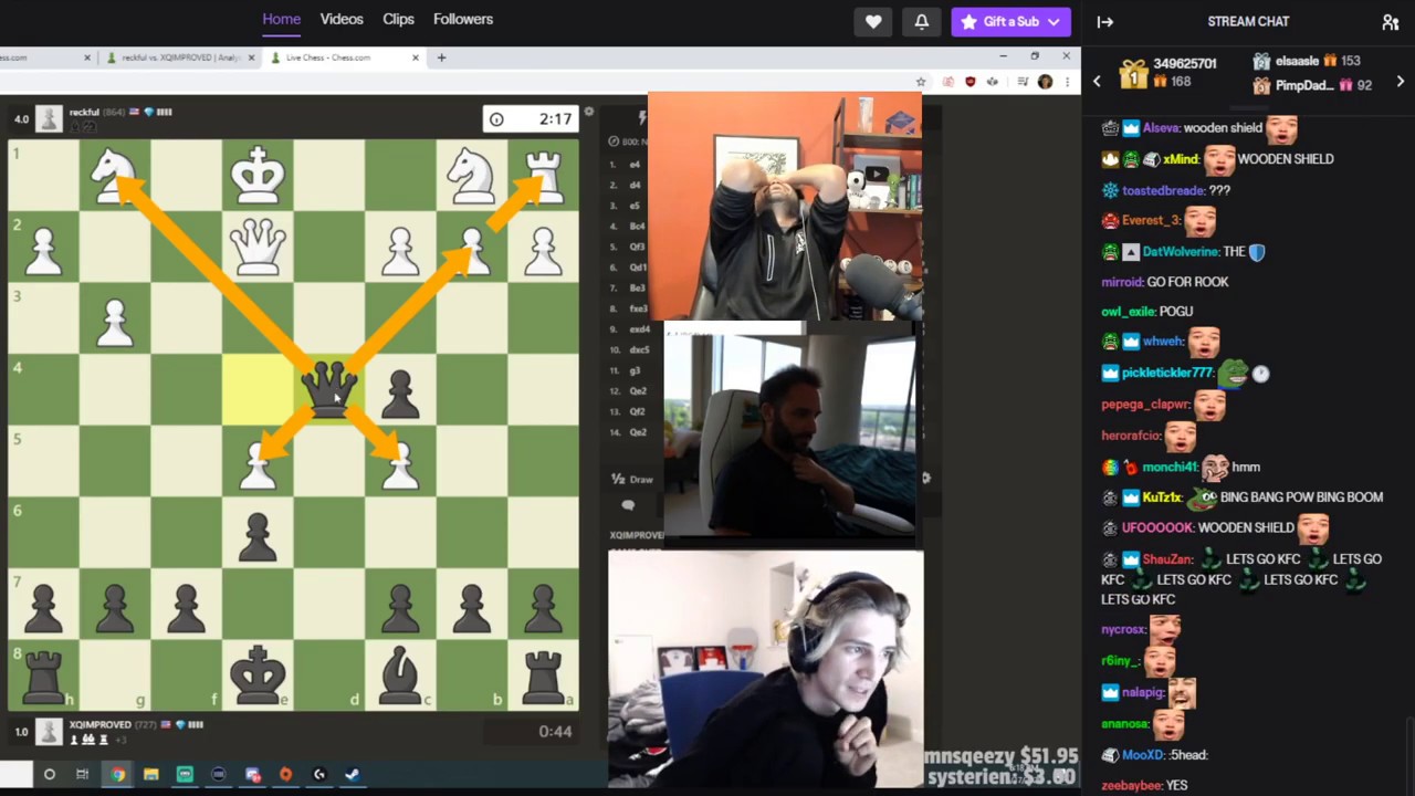 XQC MAKES HIS SIGNATURE MOVE WOODEN SHIELD