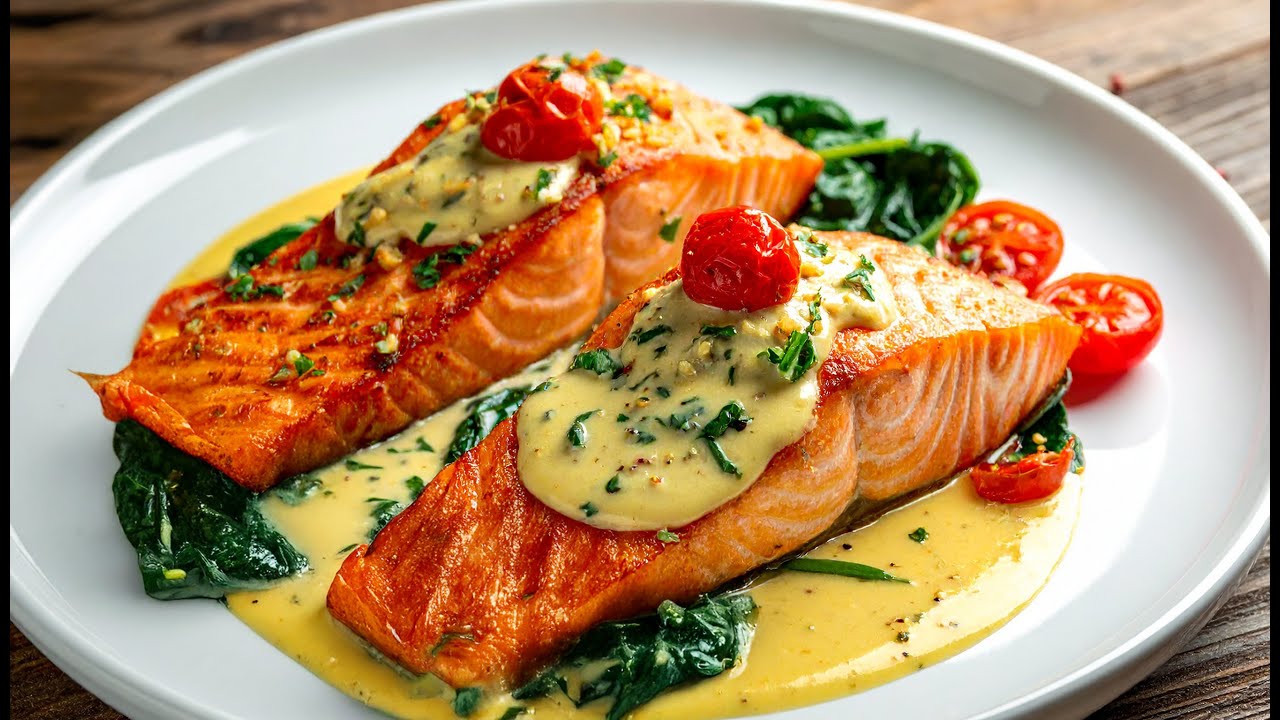 Ich habe noch nie so leckeren Fisch gegessen.Ich habe diesen Trick-Lachs in einem Restaurant gelernt