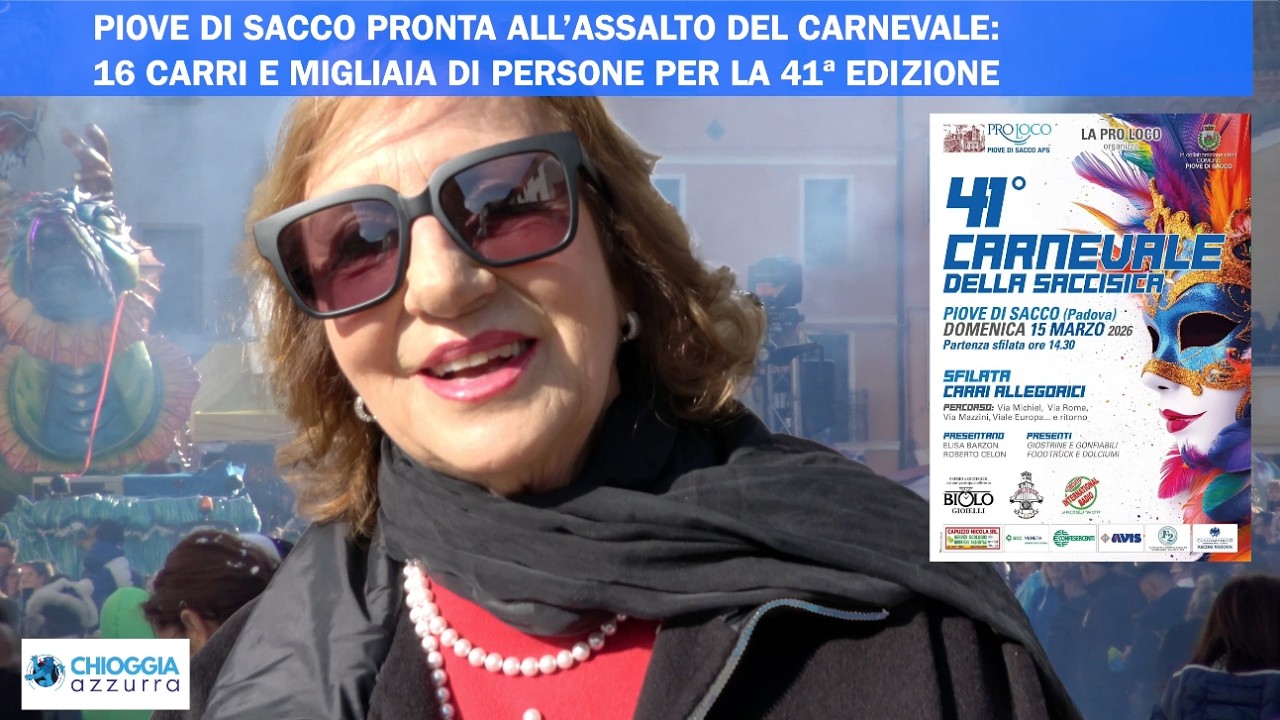 PIOVE DI SACCO PRONTA ALL’ASSALTO DEL CARNEVALE: 16 CARRI E MIGLIAIA DI PERSONE PER LA 41ª EDIZIONE