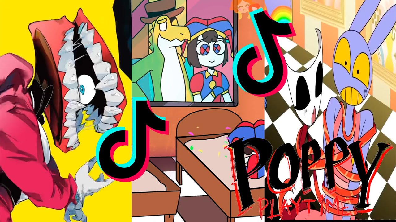 The Amazing Digital Circus, FNAF and Poppy Playtime (ART, ANIMATION, COSPLAY) TikTok Compilation #4