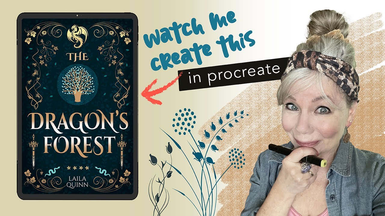 How I Design A Fantasy Book Cover in Procreate