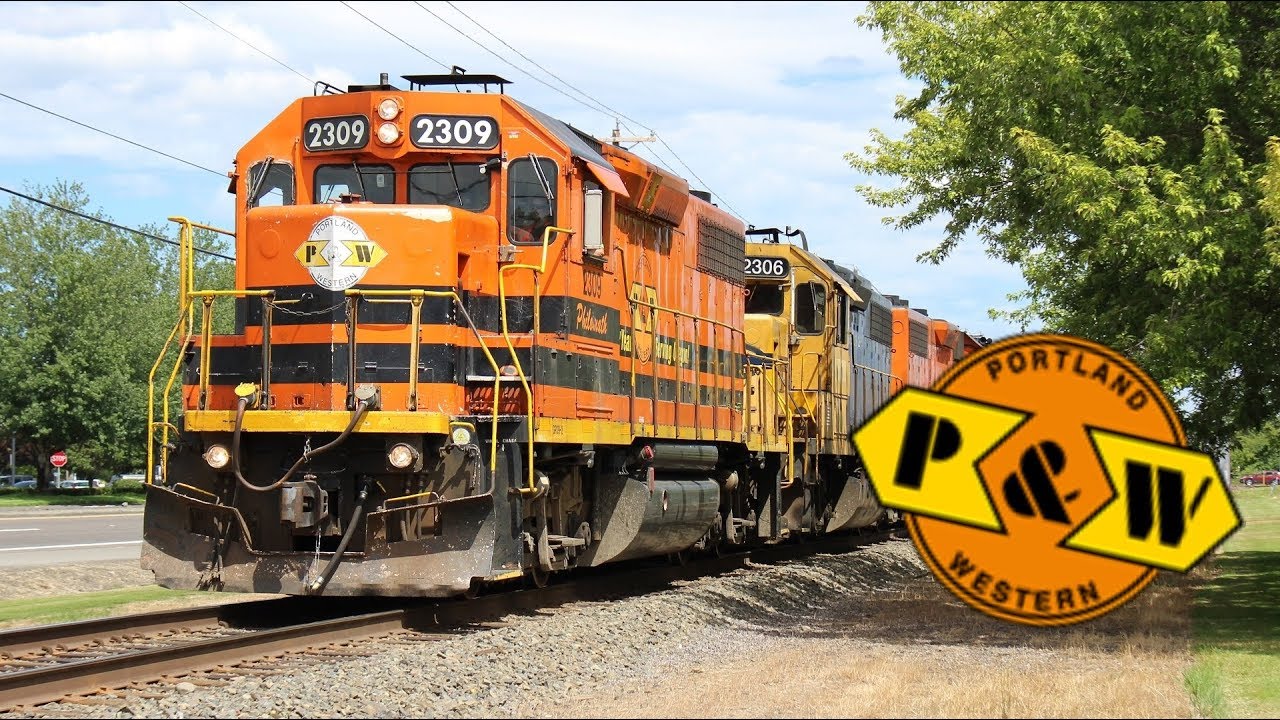 Portland & Western Railroad - A Train Compilation
