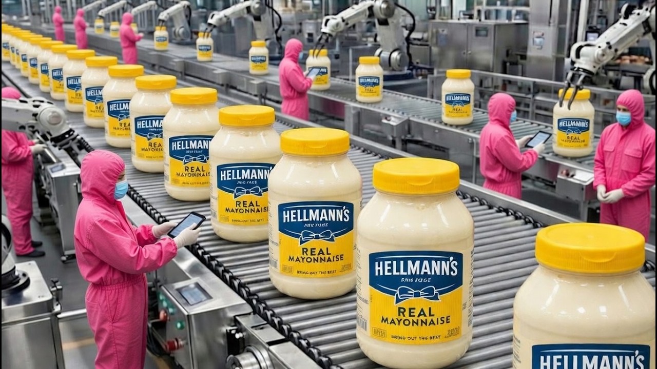 Inside Hellmann's Factory: How Real Mayonnaise Is REALLY Made (Full Process)