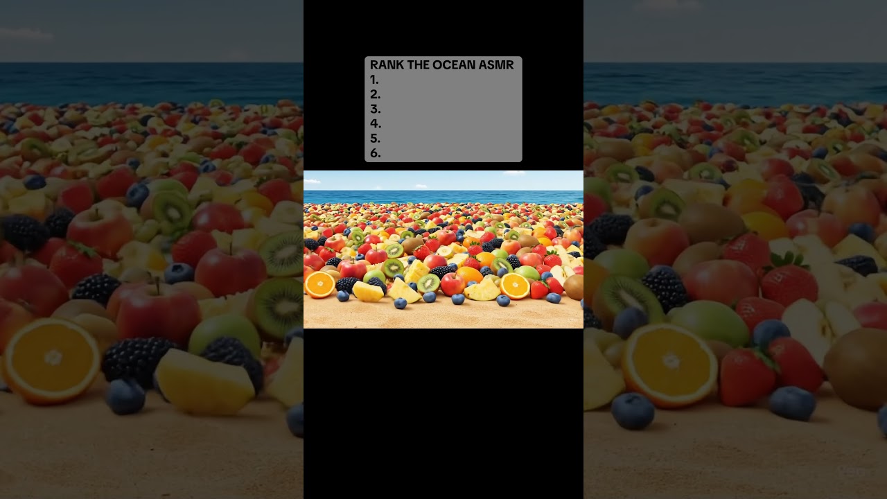 Rank The Ocean ASMR #asmr #satisfying #asmrvideo
