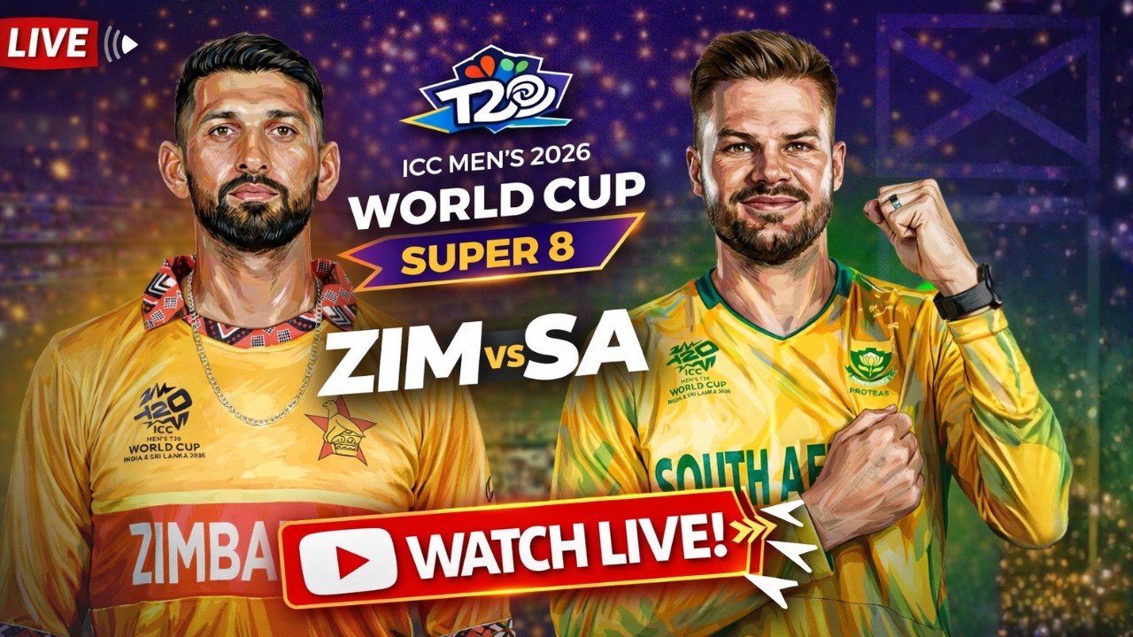 ZIM vs SA LIVE 🔴| Super 8 Thriller | ICC Men’s T20 World Cup 2026 | PARA GAMING