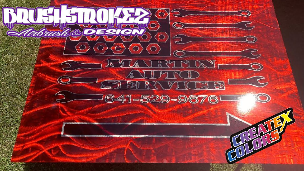 How to paint on Metal with Candy2o and UVLS by Createx- BrusHstroKeZ