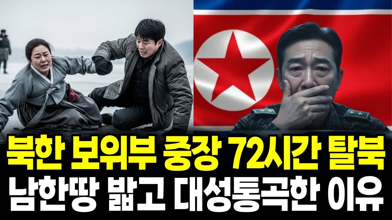 북한 보위부 중장 72시간 탈북, 남한땅 밟고 대성통곡한 이유 | 탈북 감동 사연