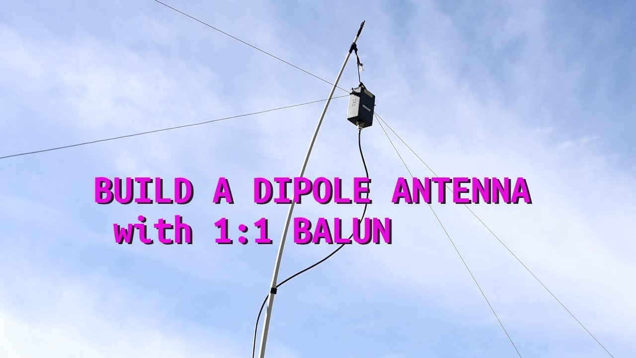 Fan Dipole Antenna Build with 1:1 Balun