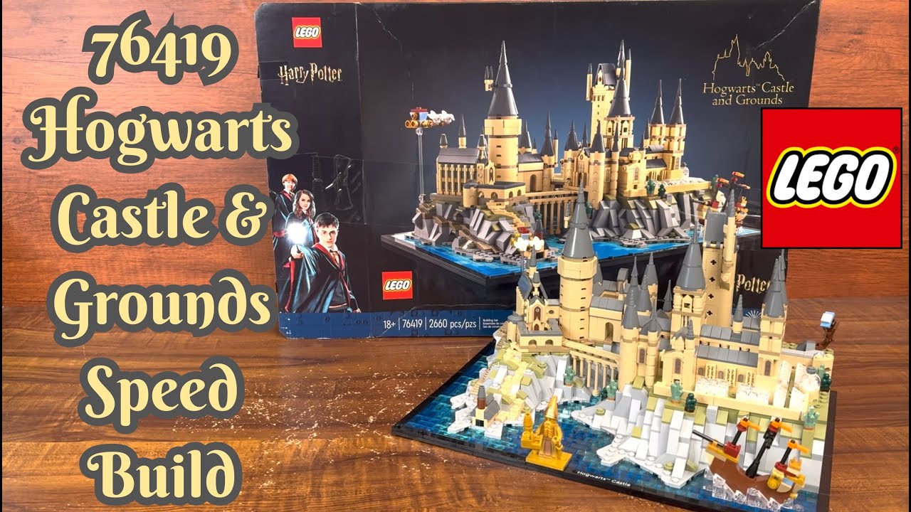 LEGO Harry Potter 76419 Hogwarts Castle and Grounds Time-lapse Speed Build Wizarding World